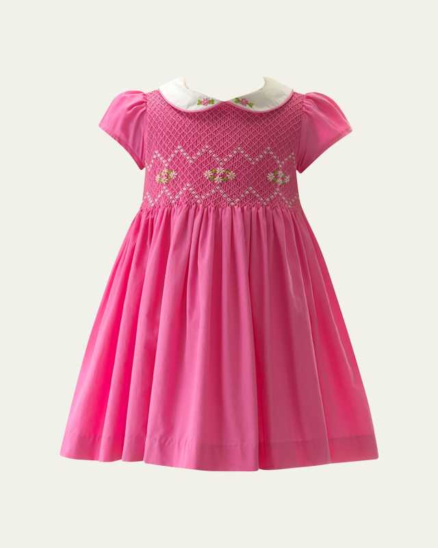 Girl's Smocked A-Line Dress, Size 2-10